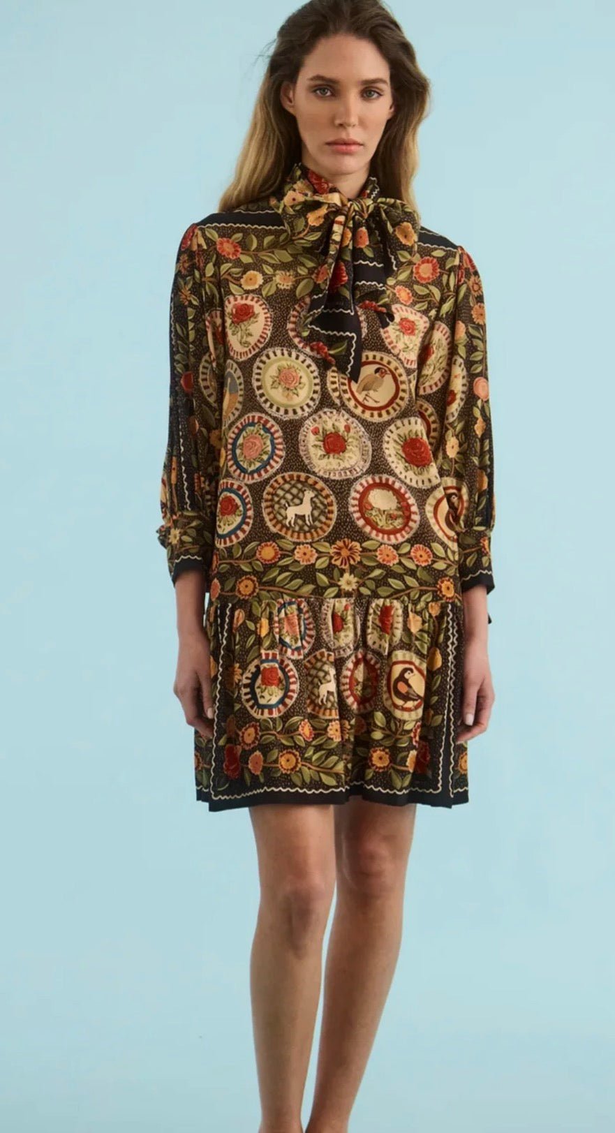 Jonas Dress, a Hunter Bell timeless staple dress, worn front view