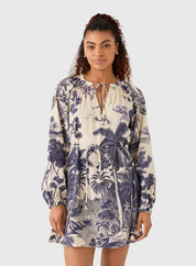 Lisette Dress, a Hunter Bell raglan sleeve mini, worn front view