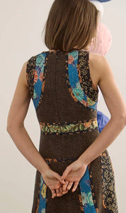 Moira Dress styled full length, a Hunter Bell High Country Tweed dress – Lady & Tucker