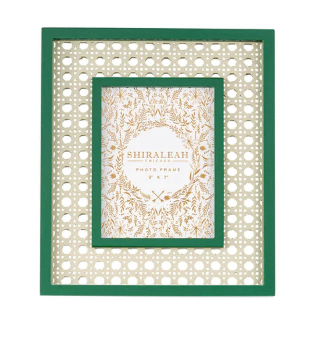 Green Lattice Frame 5x7