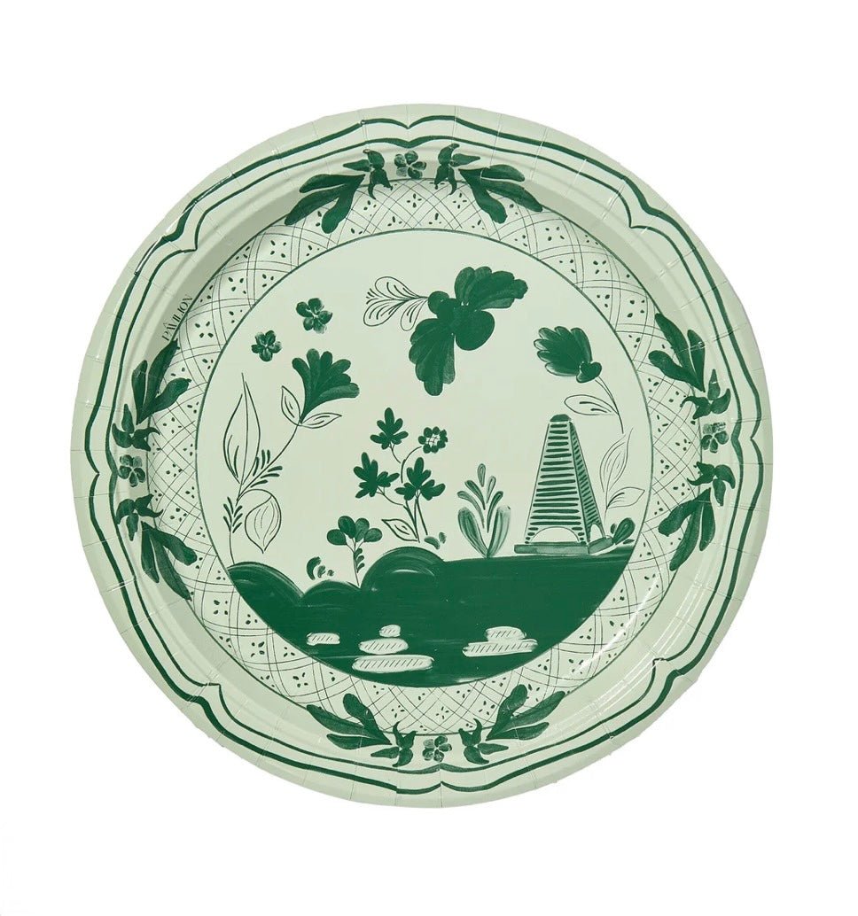 Pavilion Paper Dinner Plates, Beachside Pavilion disposable dinner plates