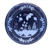 Pavilion Paper Dinner Plates shown from above, Beachside Pavilion disposable dinner plates