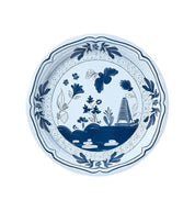 Close-up of the classic Pavilion pattern on the Pavilion Paper Dinner Plates