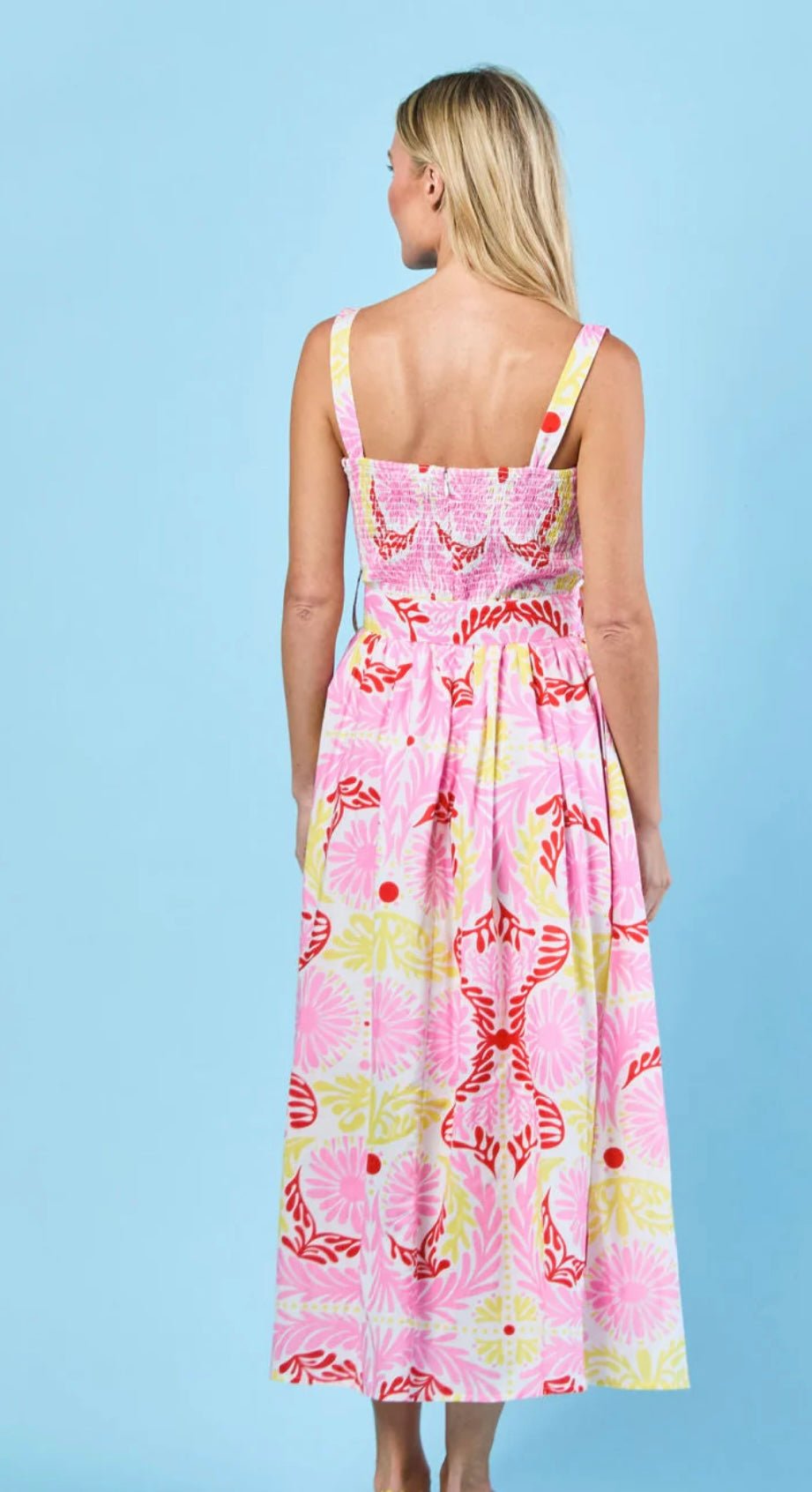 San Miguel Dress styled full length, a Sheridan French belted twirl dress – Lady & Tucker