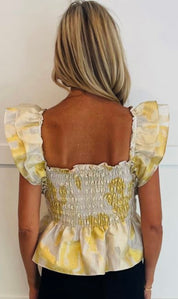 Gold Meredith Top