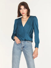 Load image into Gallery viewer, Teal Wrap Front Top Top
