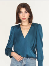Load image into Gallery viewer, Teal Wrap Front Top Top
